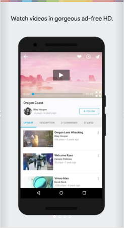 Vimeo app0