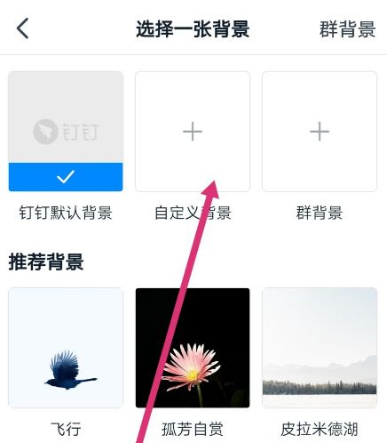 手机钉钉怎么更换群聊背景