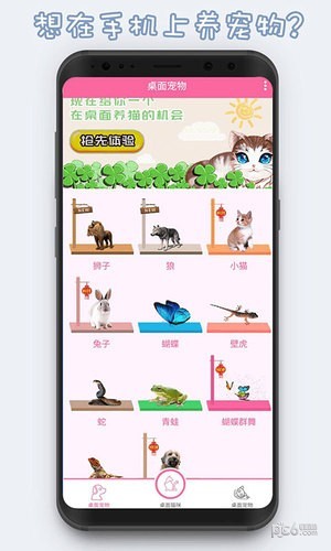 激萌猫咪桌面宠物app0