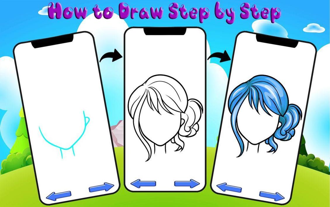 如何画头发How to Draw Hair1