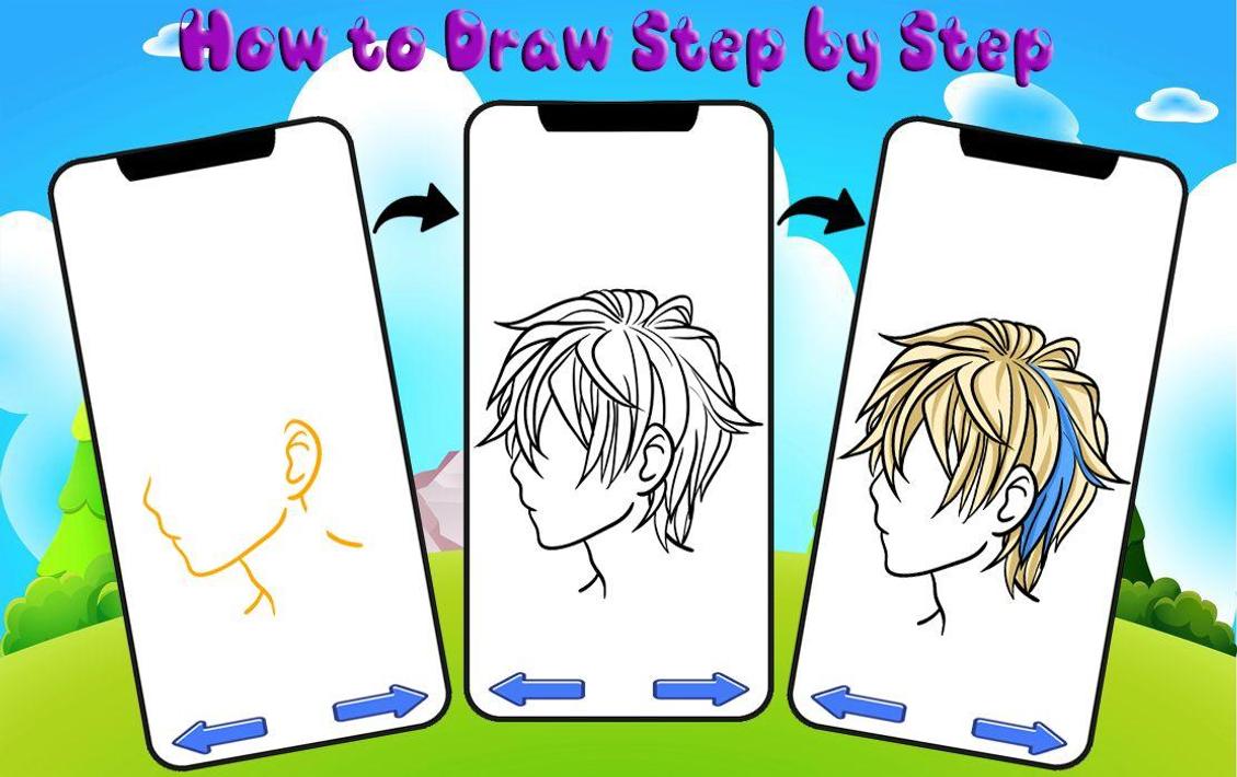 如何画头发How to Draw Hair2