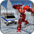 消防机器人冬季雪地救援