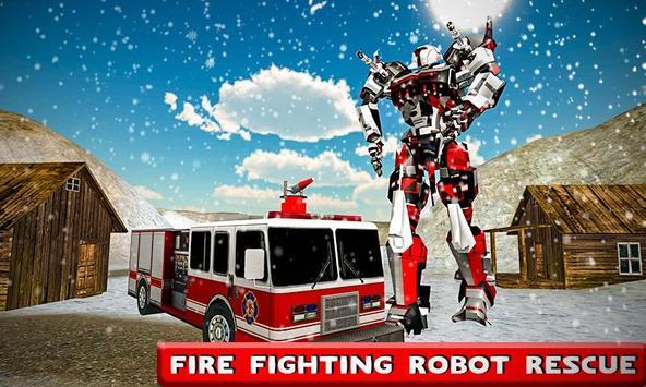 消防机器人冬季雪地救援2
