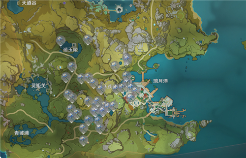 原神琉璃百合位置分布图一览