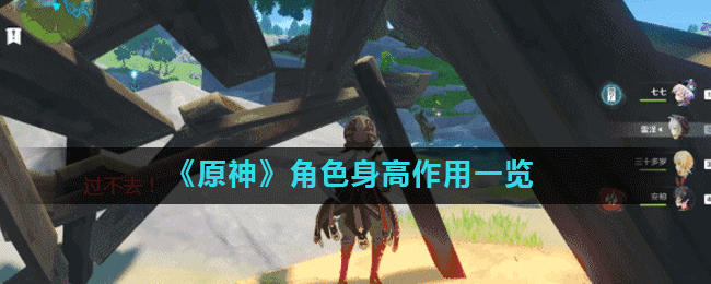 原神角色身高作用一览