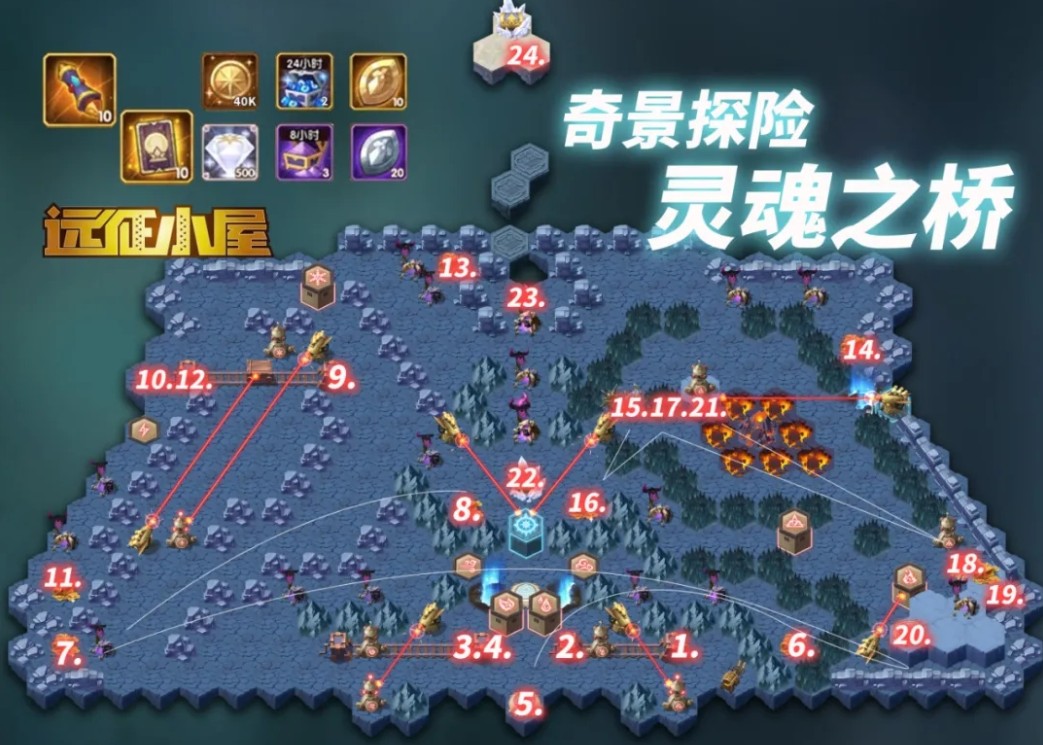 剑与远征灵魂之桥奖励全拿通关路线图推荐