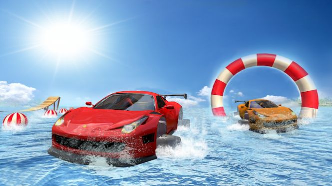 真正的水冲浪车模拟器3D0