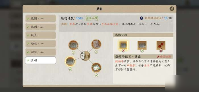 天涯明月刀手游倾园惊魂证据位置大全