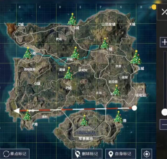 和平精英物资获取固定点坐标图一览