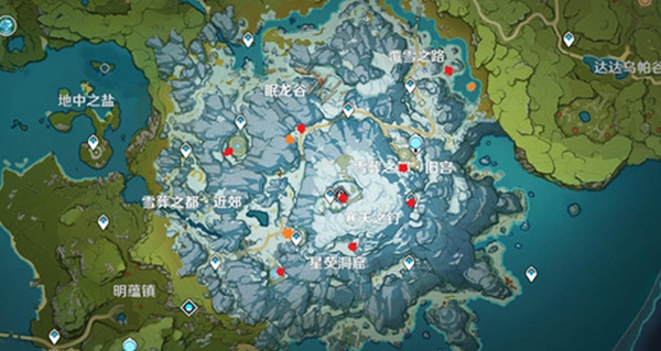 原神所有雪山石碑分布汇总一览