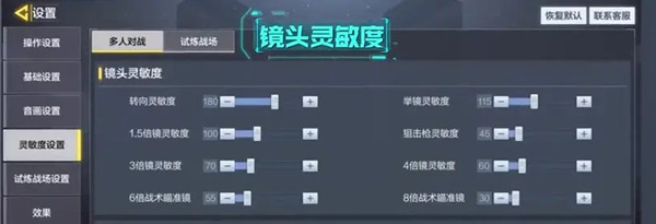 使命召唤手游最佳灵敏度设置方案汇总