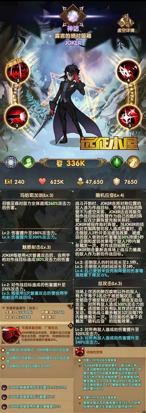 剑与远征JOKER赏金试炼最佳通关打法阵容图一览
