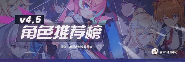 崩坏3V4.5版本女武神排名一览表