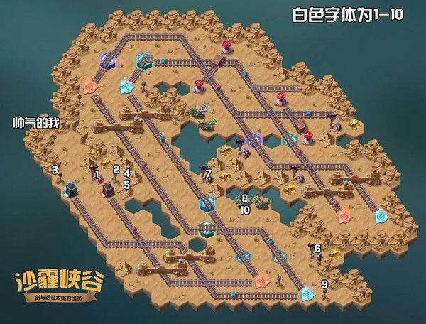 剑与远征新奇境沙霾峡谷路线通关线路图汇总