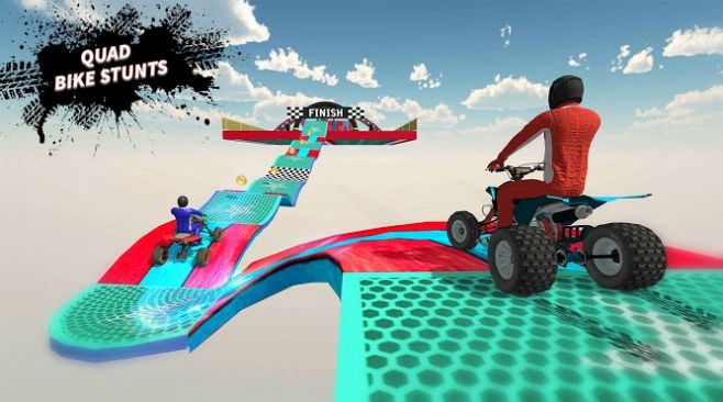 ATV四轮驱动摩托车特技驾驶模拟器3D0